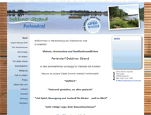 Tablet Screenshot of dobbiner-strand.de